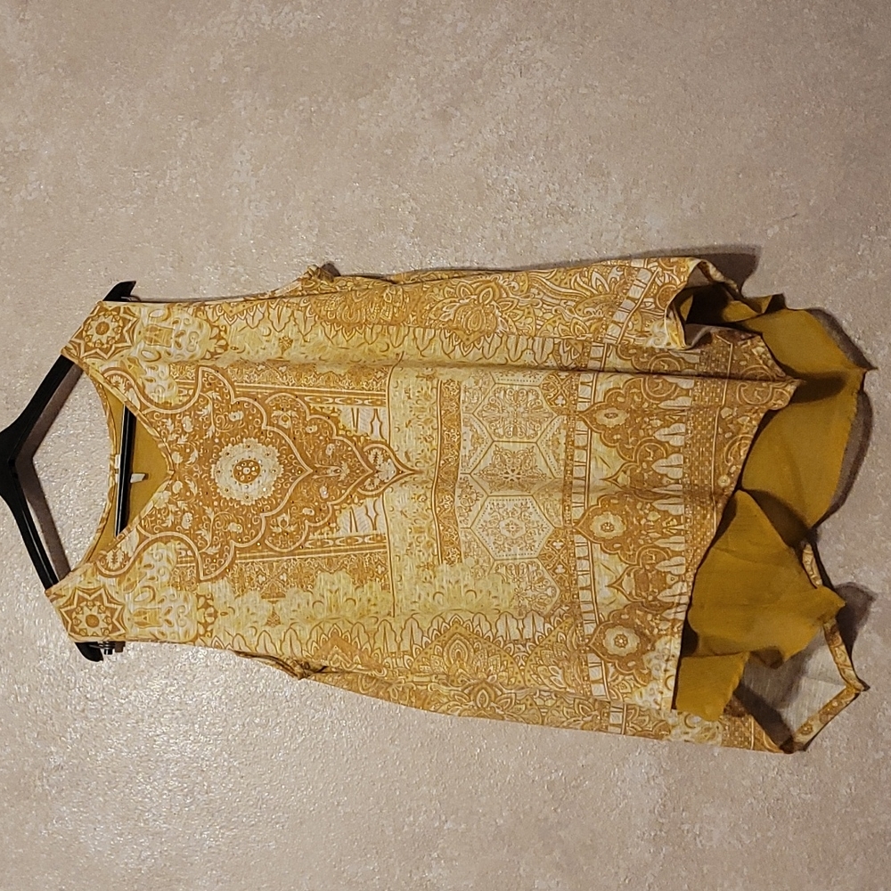 EST.1946 Yellow Flowery Tank Top